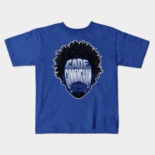 Cade Cunningham Detroit Player Silhouette Kids T-Shirt